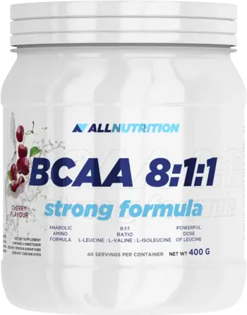 AllNutrition BCAA 8:1:1 Strong Formula За мускулен растеж и възстановяване 400 грама, 40 Дози