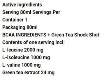 AllNutrition BCAA Shock + Green Tea Течна формула за енергия и възстановяване