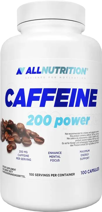 AllNutrition Caffeine 200 Power За енергия и фокус х 100 капсули