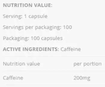 AllNutrition Caffeine 200 Power За енергия и фокус х 100 капсули