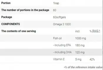 AllNutrition Omega 3 1000 Есенциални мастни киселини х 60 Гел капсули