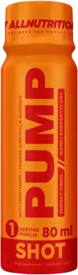 AllNutrition Pump Shock Предтренировъчен шот за енергия и напомпване 80 мл