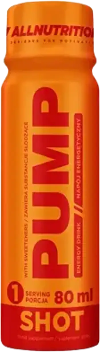 AllNutrition Pump Shock Предтренировъчен шот за енергия и напомпване 80 мл