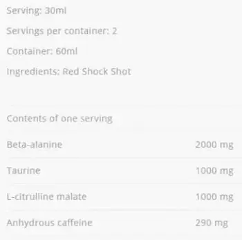 AllNutrition Red Shock Енергиен предтренировъчен шот 80 мл