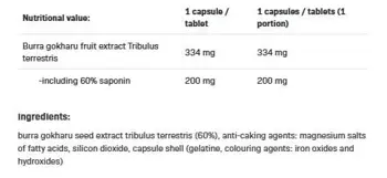 AllNutrition Tribulus 650 mg Тестостеронов бустер х 100 капсули