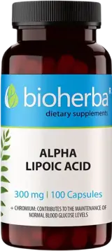 Bioherba Alpha Lipoic Acid 200 mg Мощен антиоксидант за енергия и възстановяване