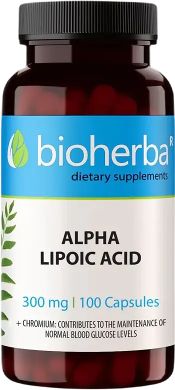 Bioherba Alpha Lipoic Acid 200 mg Мощен антиоксидант за енергия и възстановяване