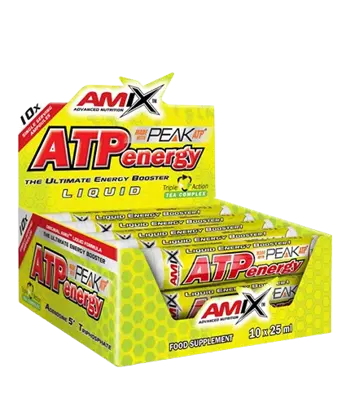 AMIX ATP Energy Liquid Box (Предтренировъчна Формула) - 10 ампули x 25 мл