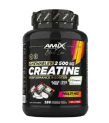 AMIX Black Line Creatine Creapure 2500 mg Zero Sugar Дъвчащи таблетки за сила и издръжливост - 210 таблетки