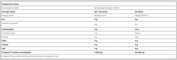 AMIX Black Line Creatine Creapure 2500 mg Zero Sugar Дъвчащи таблетки за сила и издръжливост - 210 таблетки