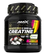 AMIX Black Line Creatine Creapure Zero Sugar 2500 мг Creapure® Креатин Монохидрат - 60 дъвчащи таблетки, 60 дози