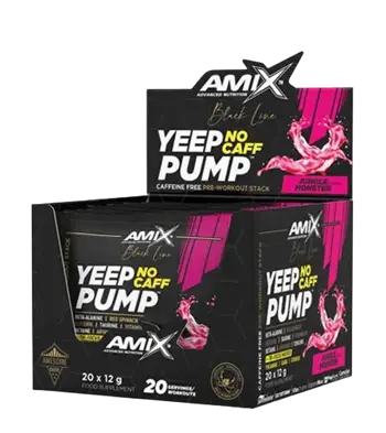 AMIX Black Line Yeep Pump NO CAFF Предтренировъчен без кофеин - 12 x 20 г