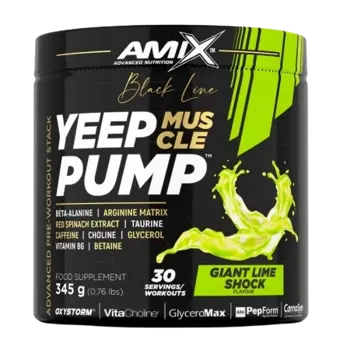 AMIX Black Line Yeep Pump Предтренировъчен Азотен Бустър - 345 грама, 30 дози