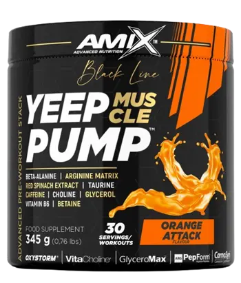 AMIX Black Line Yeep Pump Предтренировъчен Азотен Бустър - 345 грама, 30 дози