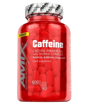 AMIX Caffeine with Taurine Таурин с Кофеин - 90 капсула, 90 дози
