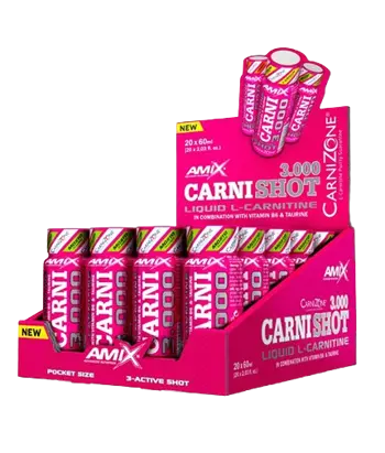 AMIX CarniShot 3000 Box (Л-Карнитин) - 20 шота x 60 мл
