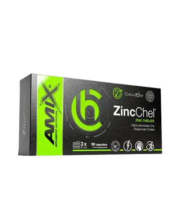 AMIX ChelaZone® ZincChel® Zinc Bisglycinate Chelate 30 мг Цинк Бисглицинат Хелат - 90 капсули, 90 дози