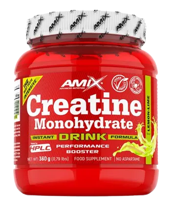 AMIX Creatine Monohydrate Drink 3000 мг Овкусен Креатин Монохидрат - 360 грама, 100 дози