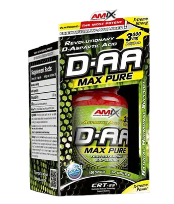 AMIX D-AA /D-Aspartic Acid/ (D-Аспарагинова Киселина) - 100 капсули, 20 дози