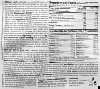 AMIX Gold Whey Protein Isolate Box Суроватъчен Протеин Изолат - 20 сашета x 30 грама, 20 дози