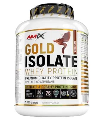 AMIX Gold Whey Protein Isolate Суроватъчен Протеин Изолат - 2270 грама, 76 дози