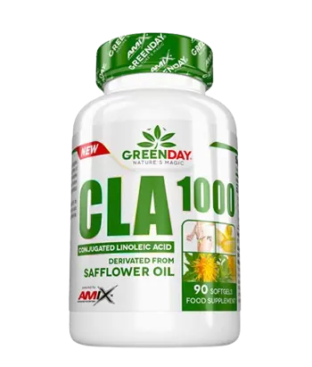 AMIX GreenDay CLA 1000 мг Свързана Линолова Киселина - 90 гел капсули, 90 дози