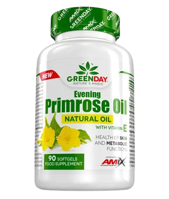 AMIX GreenDay Evening Primrose Oil 3000 мг (Масло от Вечерна Иглика) - 90 гел капсули, 30 дози
