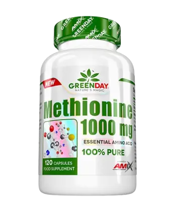 AMIX GreenDay METHIONINE 1000 мг Л-Метионин - 120 капсули, 60 дози