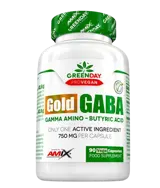 AMIX GreenDay ProVegan Gold Gaba 750 мг Висококачествена GABA - 90 веге капсули, 90 дози