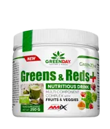 AMIX Greens & Reds+ Комплекс от Зелени Супер Храни - 250 грама, 41 дози