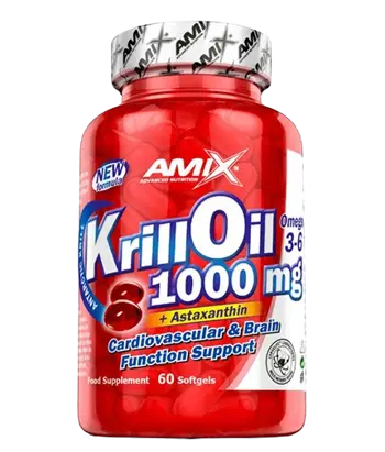 AMIX Krill Oil 1000 мг (Омега Мастни Киселини) - 60 гел капсули, 30 дози