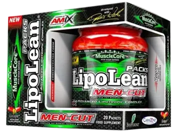 AMIX Lipolean® Men-Cut Packs Фет Бърнър Специално Проектиран за Мъже - 20 пакета, 20 дози