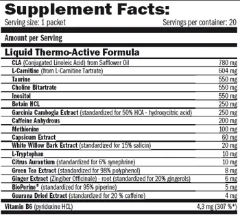 AMIX Lipolean® Men-Cut Packs Фет Бърнър Специално Проектиран за Мъже - 20 пакета, 20 дози