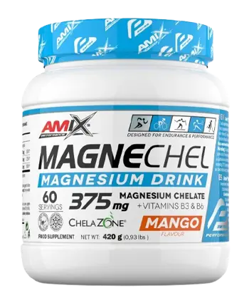 AMIX MagneChel Magnesium Bisglycinate Chelate 375 мг Магнезиев Бисглицинат Хелат - 420 грама, 60 дози