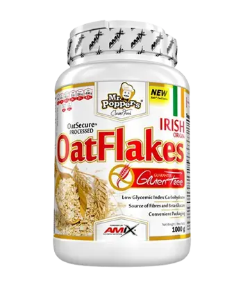 AMIX Mr.Popper´s Oat Flakes Gluten Free (Овесени Ядки) - 1000 грама, 50 дози