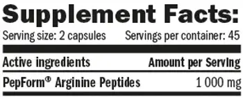 AMIX Pepform Arginine 1000 мг Aргининови Пептиди - 90 капсули, 45 дози