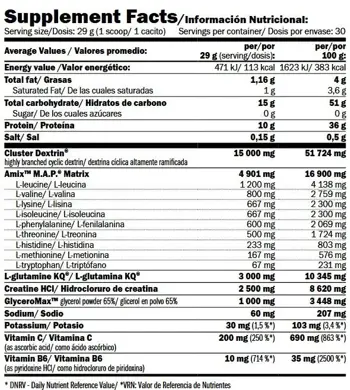 AMIX Perfect Intra M.A.P Мatrix Нeзaмeнимa Аминoĸиceлиннa Фopмyлa - 870 грама, 30 дози
