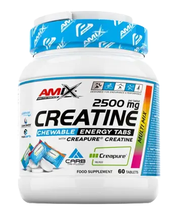 AMIX Performance Creatine Creapure 2500 мг Creapure® Креатин Монохидрат - 60 дъвчащи таблетки, 60 дози