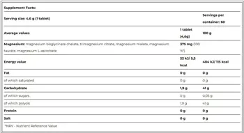 AMIX Performance Magnesium 5-Complex Дъвчащи таблетки с 5 форми магнезий - 60 таблетки