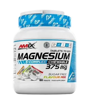 AMIX Performance Magnesium 5-Complex Дъвчащи таблетки с 5 форми магнезий - 60 таблетки