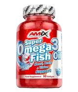 AMIX Super Omega 3 Fish Oil 1000 мг (Рибено Масло) - 90 гел капсули, 90 дози