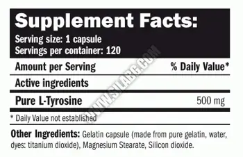 AMIX Tyrosine (Tирозин) - 120 капсули, 40 дози