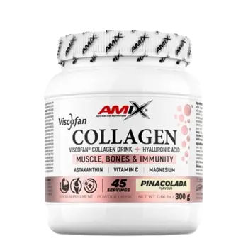 AMIX Viscofan Collagen Drink 5000 мг Viscofan® Телешки Колаген с Хиалуронова Киселина - 300 грама, 45 дози