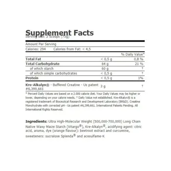 AMIX Vitargo + Kre-Alkalyn ® (Витарго) - 2000 грама, 26 дози
