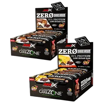 AMIX ZeroHero Protein Bar Box (Протеинов Бар) - 15 бара x 65 грама