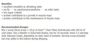 AmixPro® Clear Whey Hydrolyzate