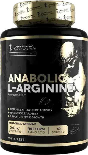 Kevin Levrone Anabolic L-Arginine 2000 mg За мускулна помпа и растеж х 120 Таблетки