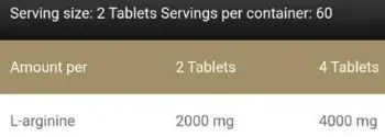 Kevin Levrone Anabolic L-Arginine 2000 mg За мускулна помпа и растеж х 120 Таблетки