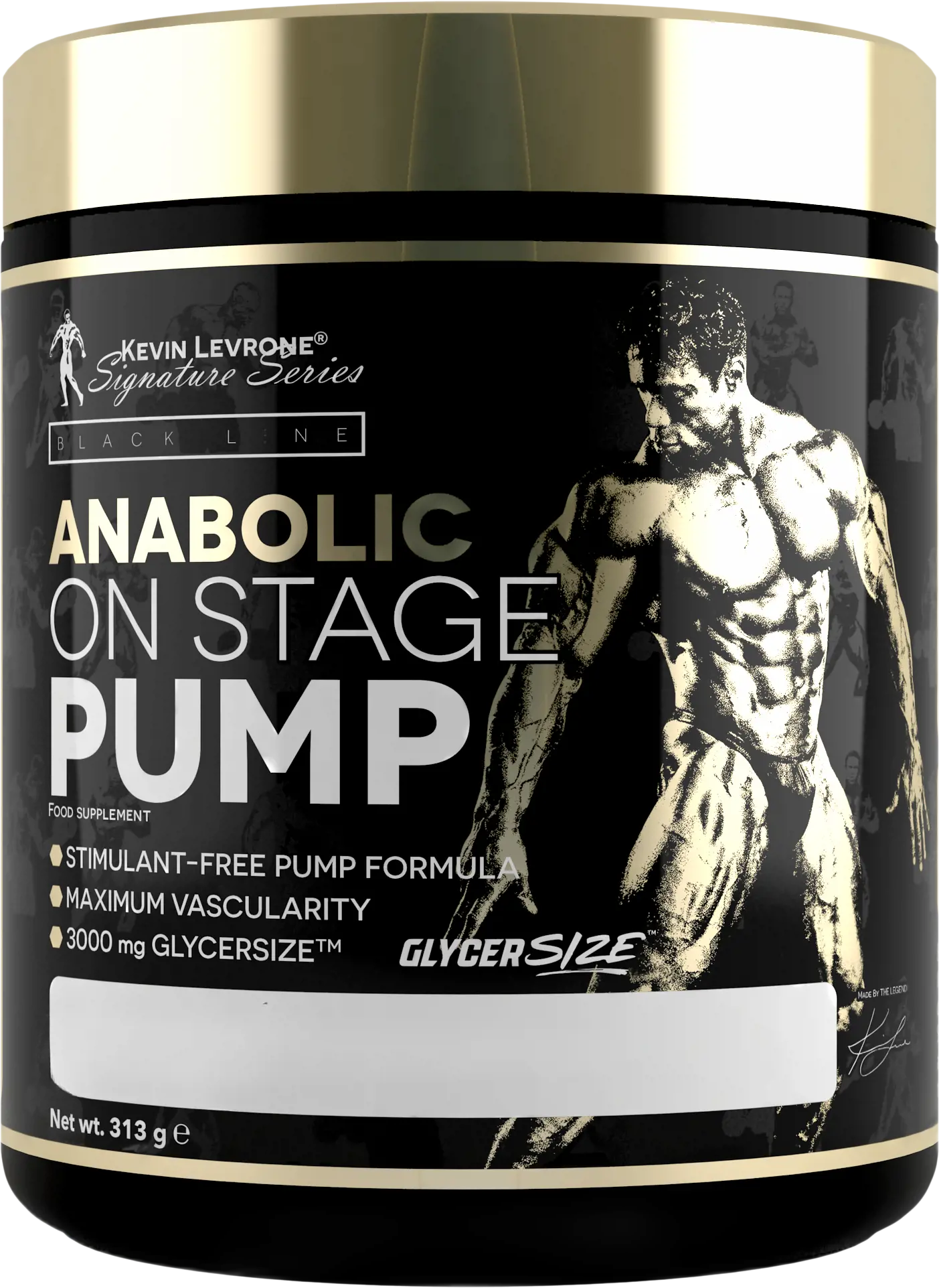 Kevin Levrone Anabolic On Stage Pump Stim-Free Pre-Workout Formula Азотен Бустер за Бодибилдинг Състезания - 313 грама, 25 дози