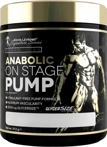 Kevin Levrone Anabolic On Stage Pump Stim-Free Pre-Workout Formula Азотен Бустер за Бодибилдинг Състезания - 313 грама, 25 дози